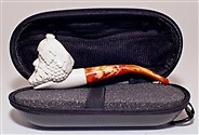 Standard normales Meerschaumrohr - BACCHUS mit Reißverschlussetui - Bild 5 von 6