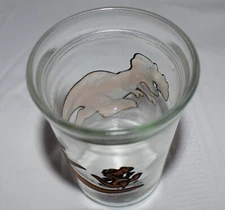 WELCH'S JELLY GLASS DINOSAUR TYRANNOSAURUS REX T-REX VINTAGE