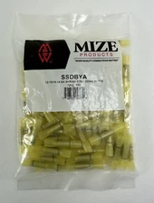 Mize USA 100 Pc Yellow 12-10 GA to Blue 16-14 GA Step Down Shrink Butt Connector