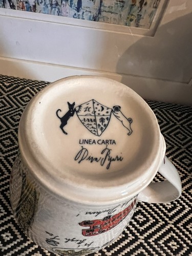 Taza de té café Anthropologie Linea Carta “I Love London” Diva Pyari 14 oz - Imagen 6 de 6