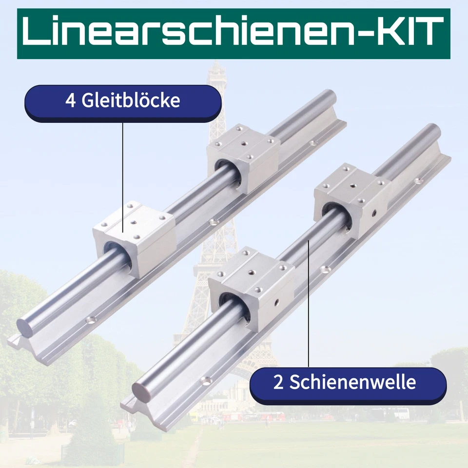 SBR10/12/16/20/25 Linearführung Gleitschiene+Linearblock SBR10/12/16/20/25UU CNC - Bild 2 von 4