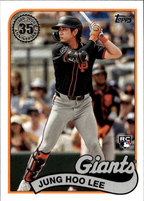2024 Topps Jung Hoo Lee #89B2-40 1989 Topps Baseball San Francisco Giants 21I