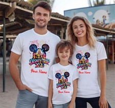 Disney Trip 2026 Family Matching Adult Kids T-Shirt Disneyland Personalised Tee