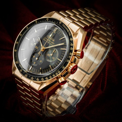Omega Speedmaster Moonwatch 18K Sedna Gold Black Dial 310.60.42.50.01.0 Full Set - Picture 10 of 22