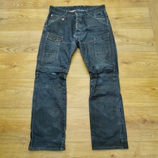 G Star 5620 Jeans Mens W34 L32 Blue Regular Fit Tapered Leg Button Y2K