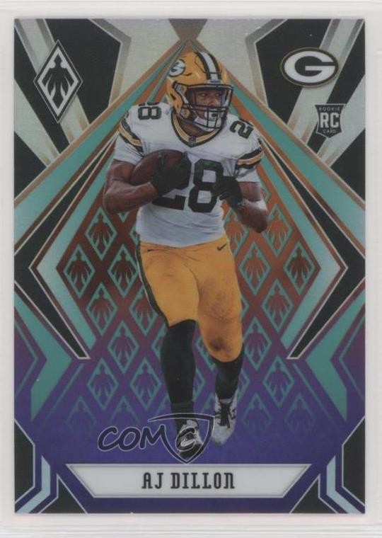 2020 Panini Phoenix Rookies Color Burst AJ Dillon #125 0cw7