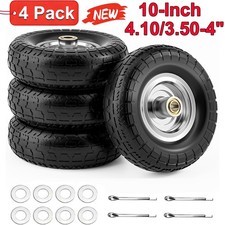 4pcs Upgrade 4.103.50-4 Flat Free Solid Rubber Tire And Wheel 10 Solid Tires 4pcs Upgrade 4.103.50-4 Flat Free Solid Rubber Tire And Wheel 10 Solid Tires