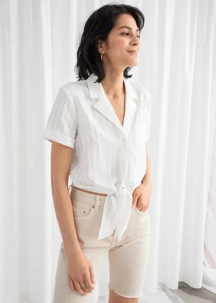 Women & Other Stories Shirt Blue Modal 36 / S / 44