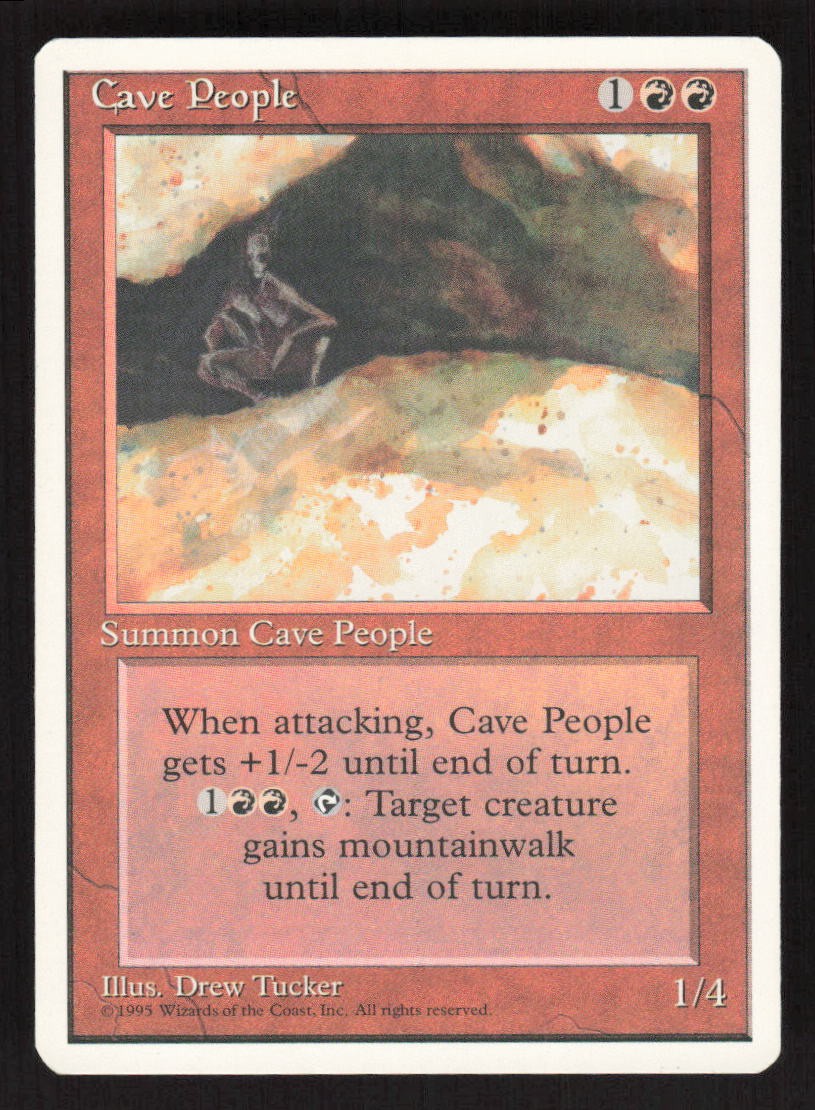 1995 Cave People Fourth Edition MTG