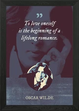 To love oneself is the Framed Wall Art Poster Canvas Print Picture