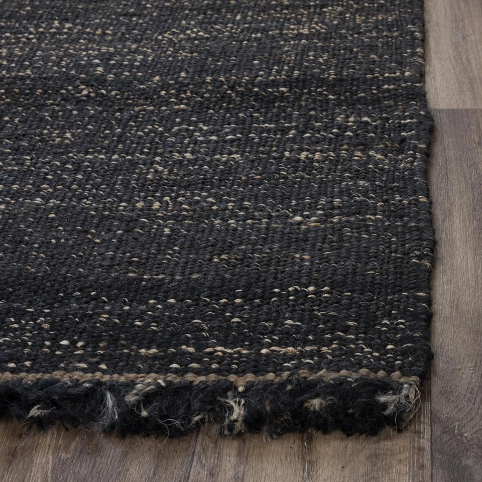 Rizzy Rugs Bengal Area Rug BNL934 Jute Contemporary Solid Black Rectangle - Image 2 of 4