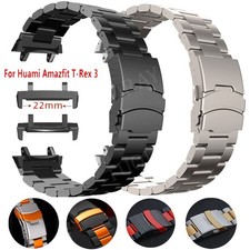 Luxury Titanium Metal Strap Band For Huami Amazfit T-Rex 3/2 /T-Rex /Pro/Ultra
