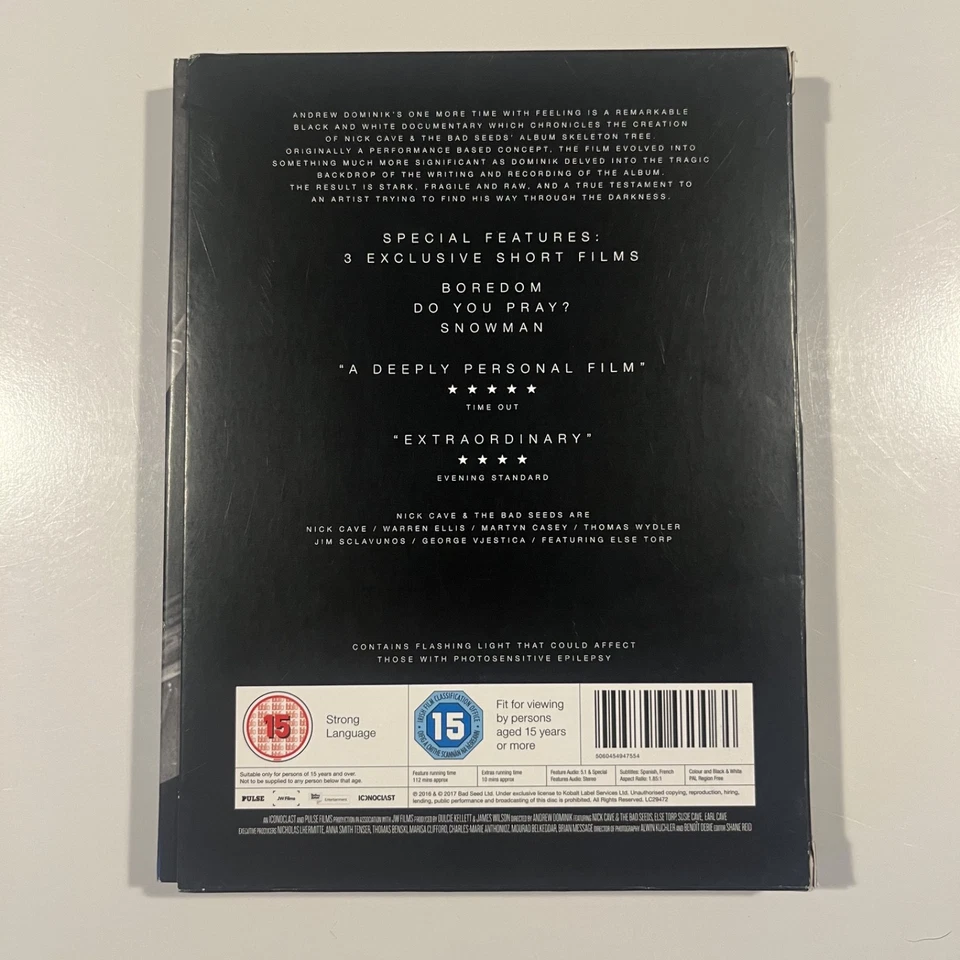 Nick Cave & The Bad Seeds One More Time With Feeling DVD Music Region 0 - Image 2 of 4