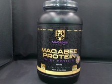 Maqabee Nutrition 100% Whey Protein Vanilla 32.59oz (924g) 28 Servings 13.33 per gallon