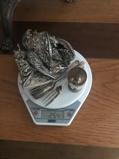 STERLING SILVER scrap parcel 254gram all items hallmarked