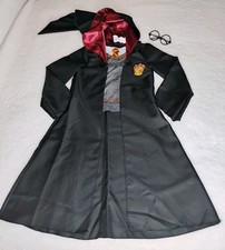 Disguise Harry Potter Costume Black Hooded Cape And Glasses Child M 7-8 