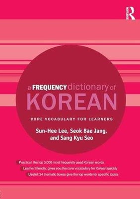 A Frequency Dictionary of Korean (Routledge - Paperback, by Lee Sun-Hee - New