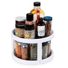 Kitchen Spaces Two Tier Lazy Susan, Non-Skid, Pantry and Cabinet Turntable Organ