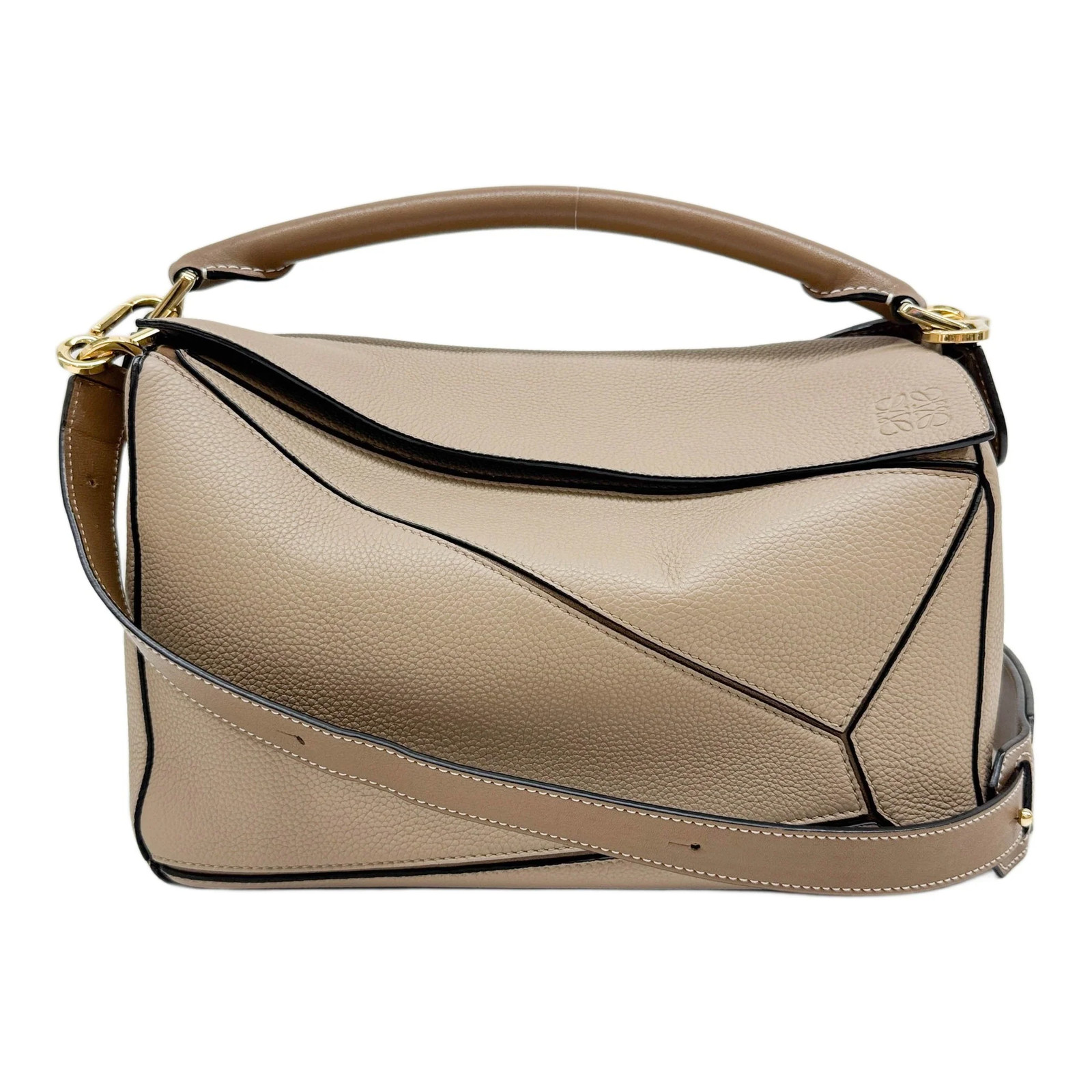 LOEWE Puzzle Light Brown Leather Two Way Bag