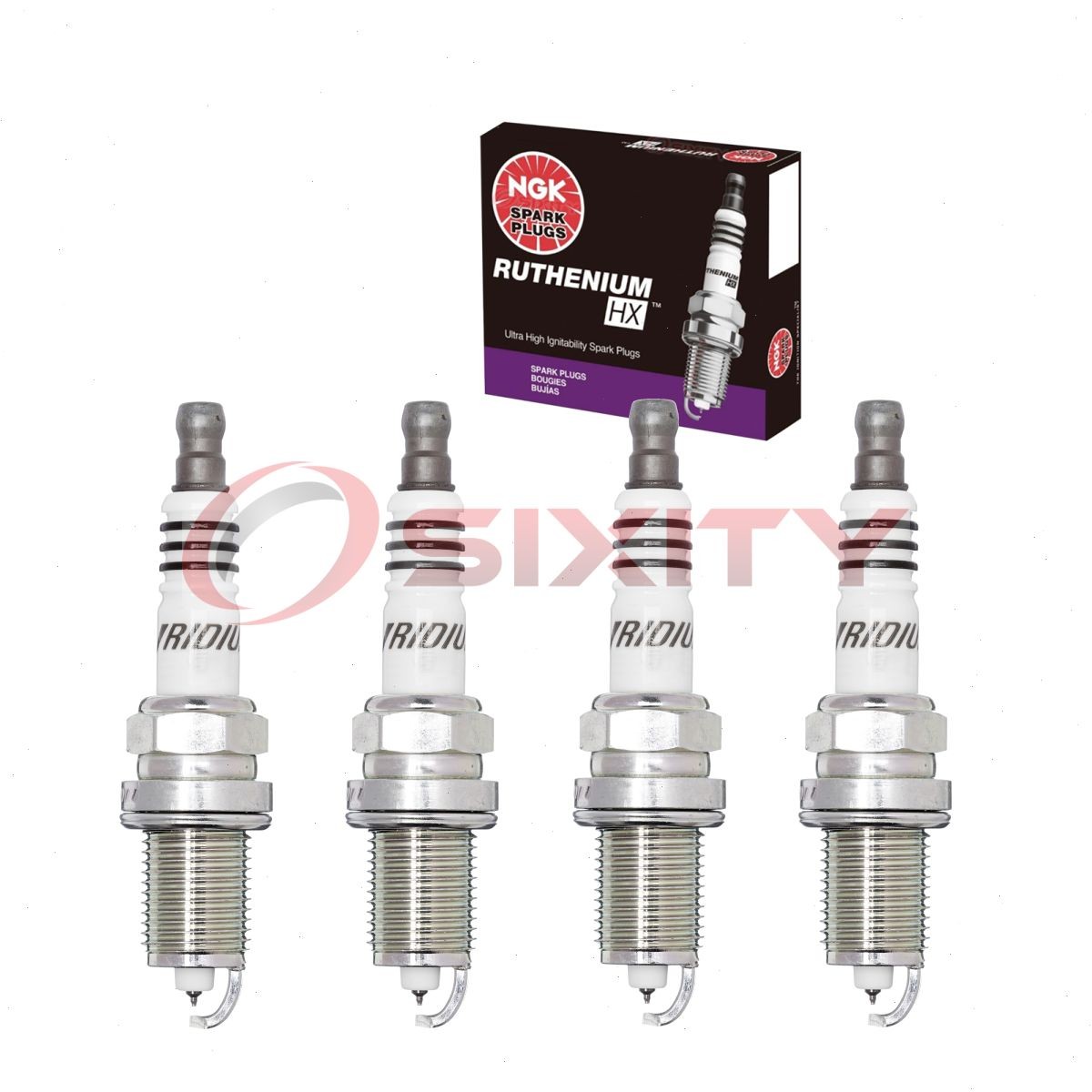 4 pcs NGK Ruthenium HX Spark Plugs for 2012-2017 Hyundai Veloster 1.6L L4 - ek