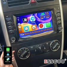 F&uuml;r Mercedes Benz A/B-Klasse W169 W245 W639 32G GPS Android 15 Autoradio CarPlay