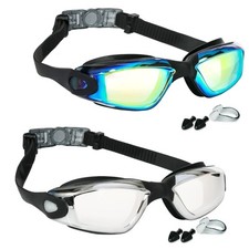 EWPJDK Swim Goggles - 2 Pack Swimming Goggles Anti Fog No Leaking For Adult