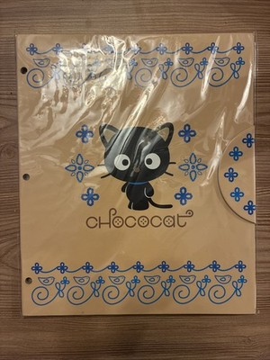 Chococat Tan & Blue 3-Hole File Folder With Closure