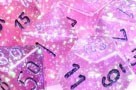 WÃ¼rfelset Borealis 12mm d6 Pink/silver Luminary Dice Block (36 dice) NEU/OVP