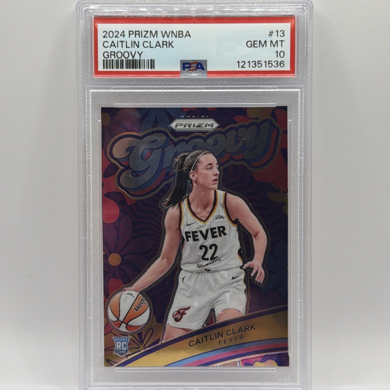2024 Panini Prizm WNBA - Groovy Caitlin Clark #13 Rookie PSA 10