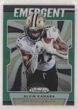 2019 Panini Prizm Emergent Green Prizm Alvin Kamara #E-AK ut4