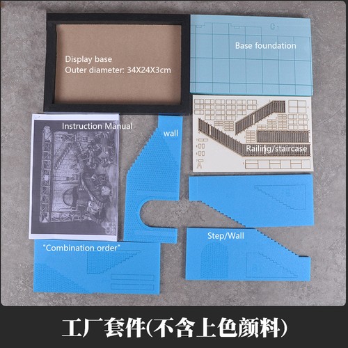1/35 Handmade Wooden Building Model Kits Ruins House Diorama Scene Unpainted6m - Picture 14 of 16