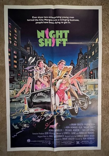 Night Shift 1982 Movie Poster 27x41 Michael Keaton Henry Winkler (B)