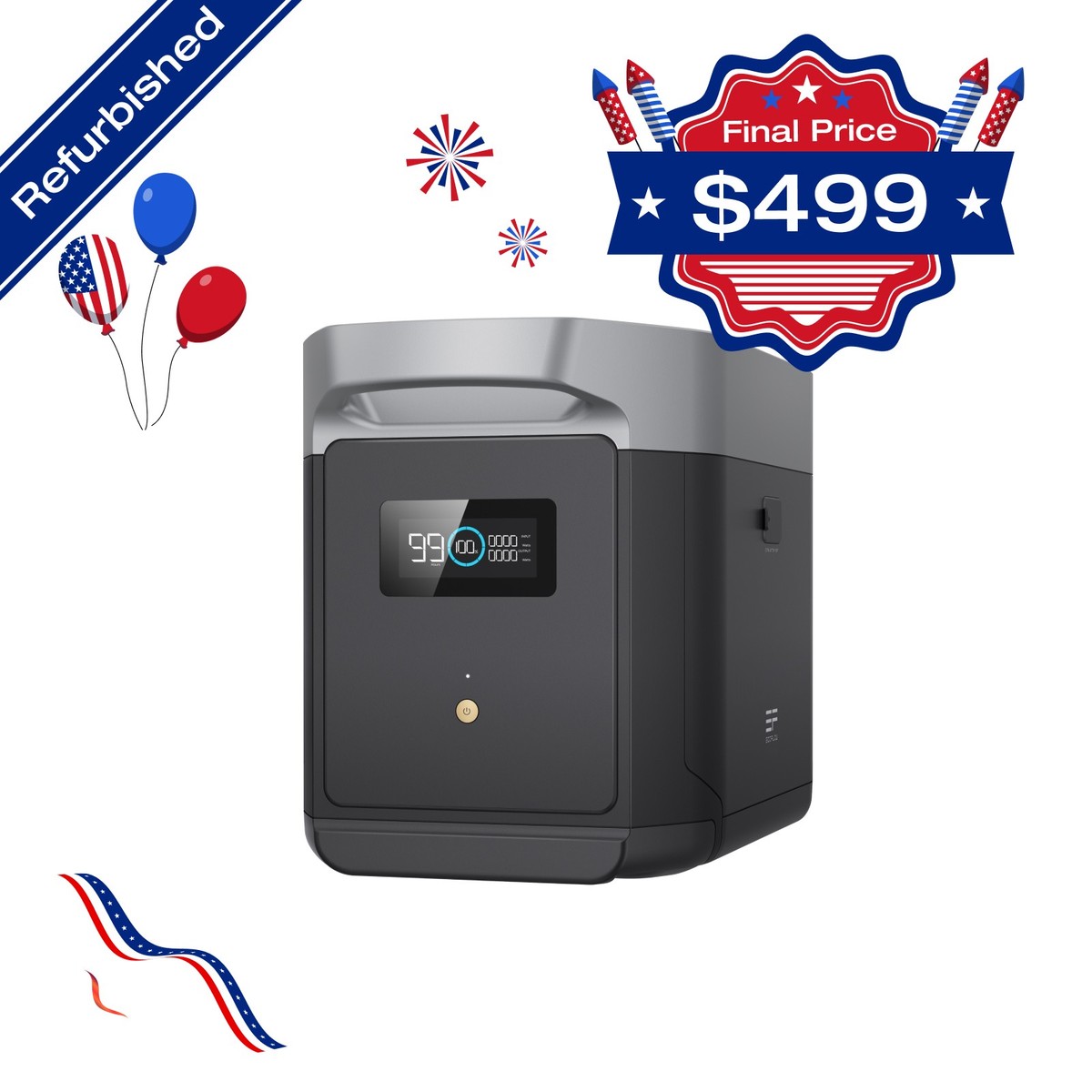 EcoFlow DELTA 2 Max 2048Wh Power Station Extra Battery LFP