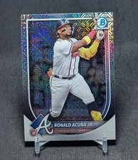 Ronald Acuna Jr. Mojo Refractor 2025 Bowman Chrome Baseball #13 Atlanta Braves
