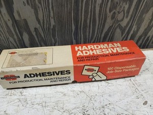 NOS 1990 Hardman Red Extra Fast Setting Epoxy Adhesive 100 Pack Red Description 