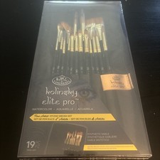 Royal Langnickel Kolinsky Elite Pro Watercolor Brush Set 19pc P84