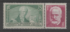 1935 FRANCE - n°303-304 - Benjamin Delessert (**) Victor Hugo (*) cote 70€ à 15%