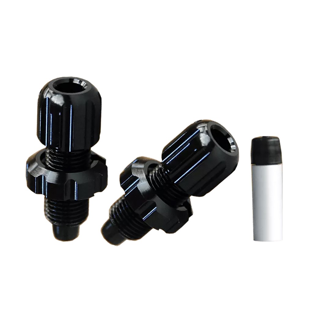 Пара регуляторов тормозного рычага из кожи аллигатора защищенных от атмосферных воздействий M10x32mm Черный Двойной защитный кожух 4190₽