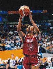 KIKI IRIAFEN signed (TEAM USA) WNBA basketball 8x10 photo BECKETT BY085500