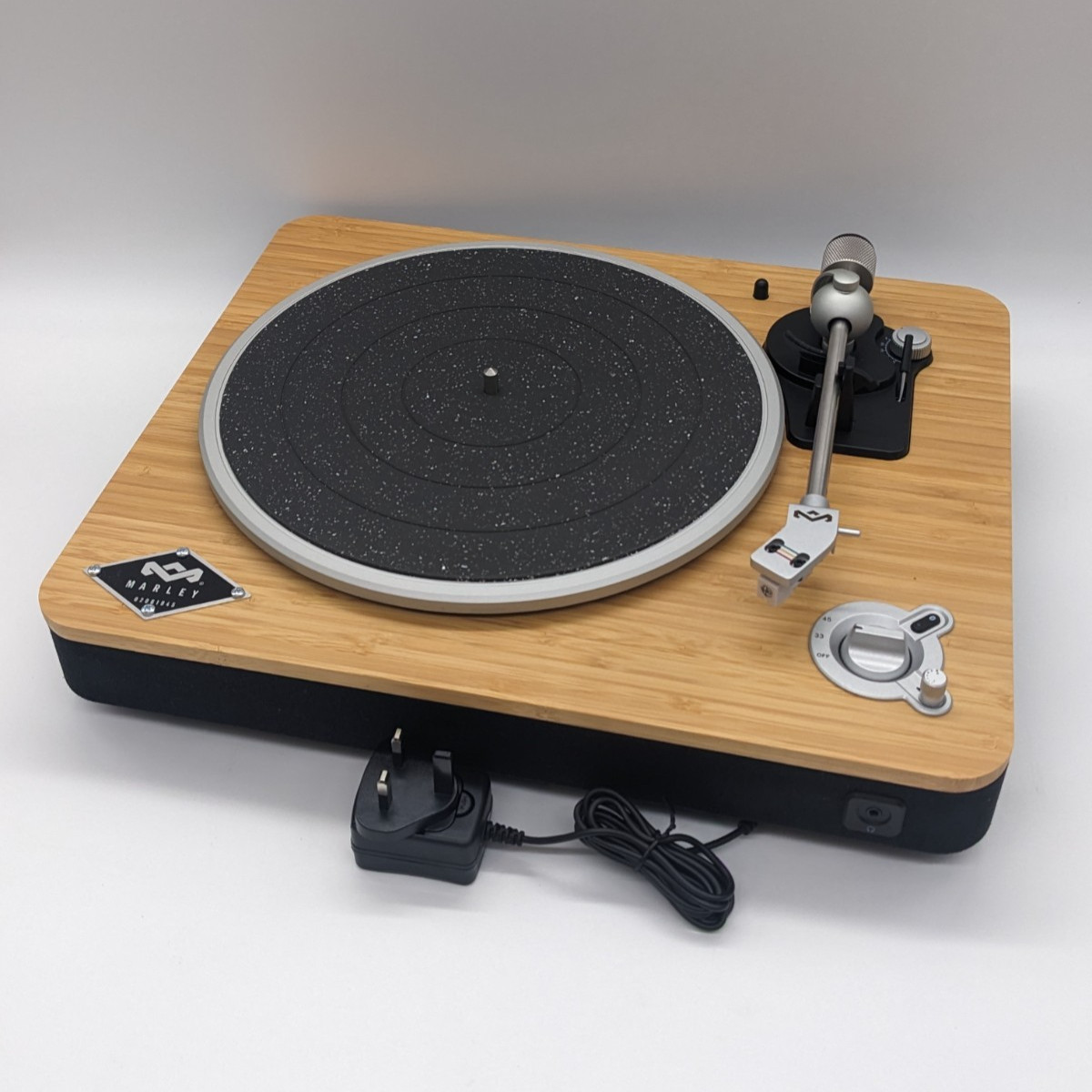 House of Marley Stir It Up wireless turntable Bluetooth record player bamboo