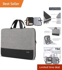 Laptop Case, 15.6 inch TSA Laptop Sleeve Computer Bag Water Resistant Compute...