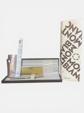 Vintage Stainless Steel 14k Montblanc Noblesse Fountain Pen - 14k M Orig Box ITT