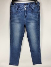 Curve Appeal Total Control Skinny Stretch Taper Jeans Women 10/30 Classic Dainty