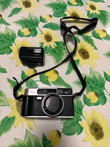 Konica HEXAR AF Silver 35mm Rangefinder Film Camera From JAPAN *FAULTY*