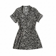 Diane von Furstenberg Size 10 'Pharo' Stretch Silk Shirtdress See pics for flaw