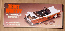 Trust Worthy 1957 Ford Fairlane Convertible Die-Cast Model Bank 1/25 Scale NIB