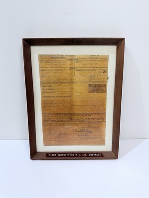 ORIGINAL NASA APOLLO CONTRACT With BENDIX CORP dated 1966 APOLLO LUNER SPACE   
