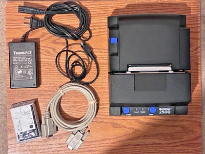 TransAct BANKjet2500 Teller Receipt Validator New Open USB w/ Ink & Power Supply