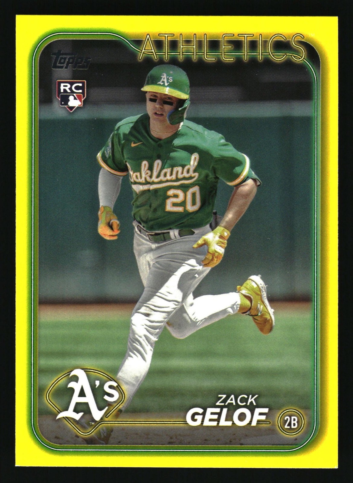 2024 Topps #166 Zack Gelof Yellow