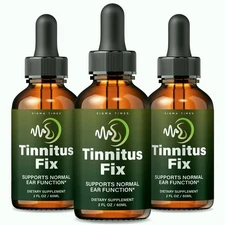 Tinnitus Fix - Premium Liquid Drops for Ear and Hearing Support - 3 Pack